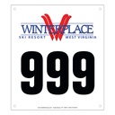 Custom Souvenir Single Panel Tyvek Bibs - 8"W x 9"H