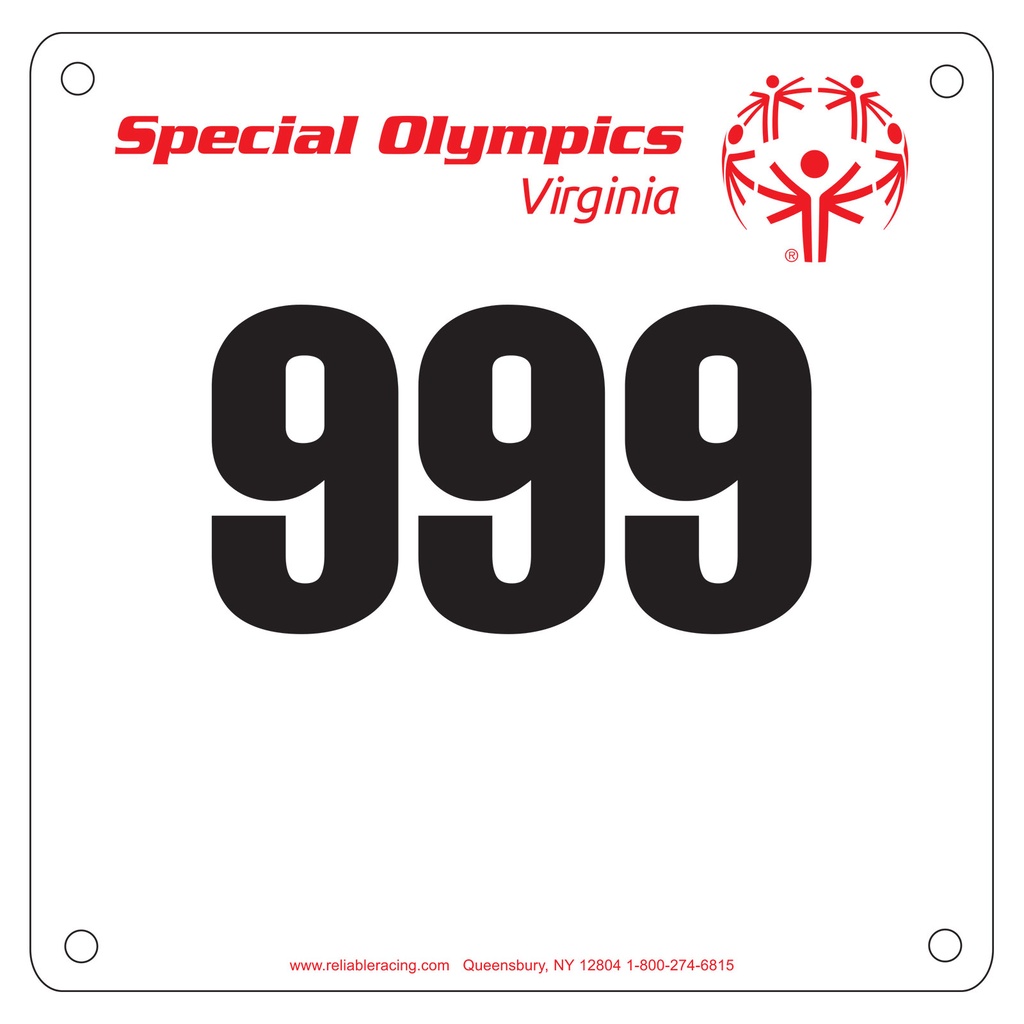 Custom Souvenir Single Panel Tyvek Bibs - 8"W x 9"H
