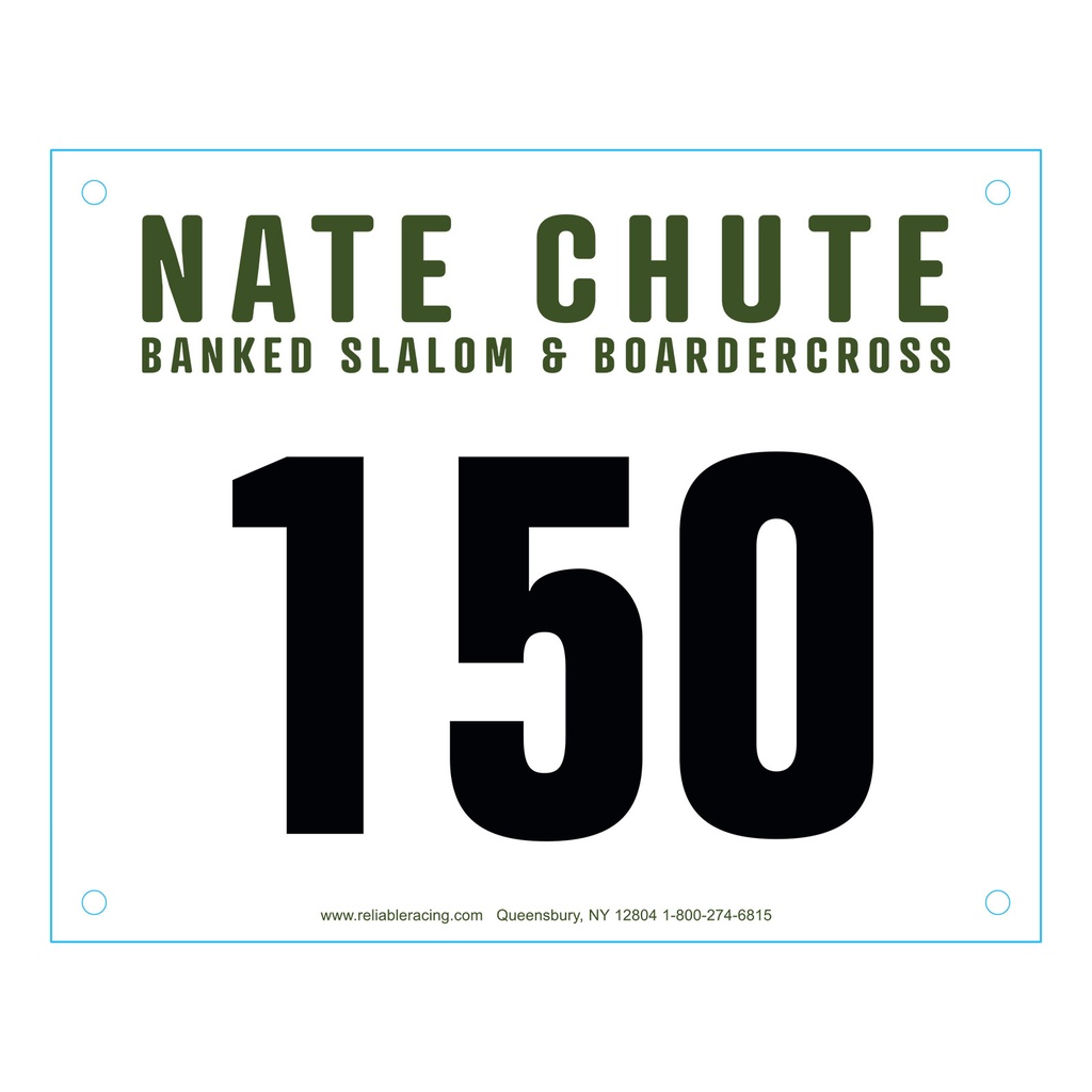 Custom Standard Running Numbers - 8"W x 6.5"H