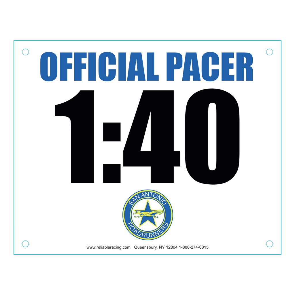 Custom Standard Running Numbers - 8"W x 6.5"H