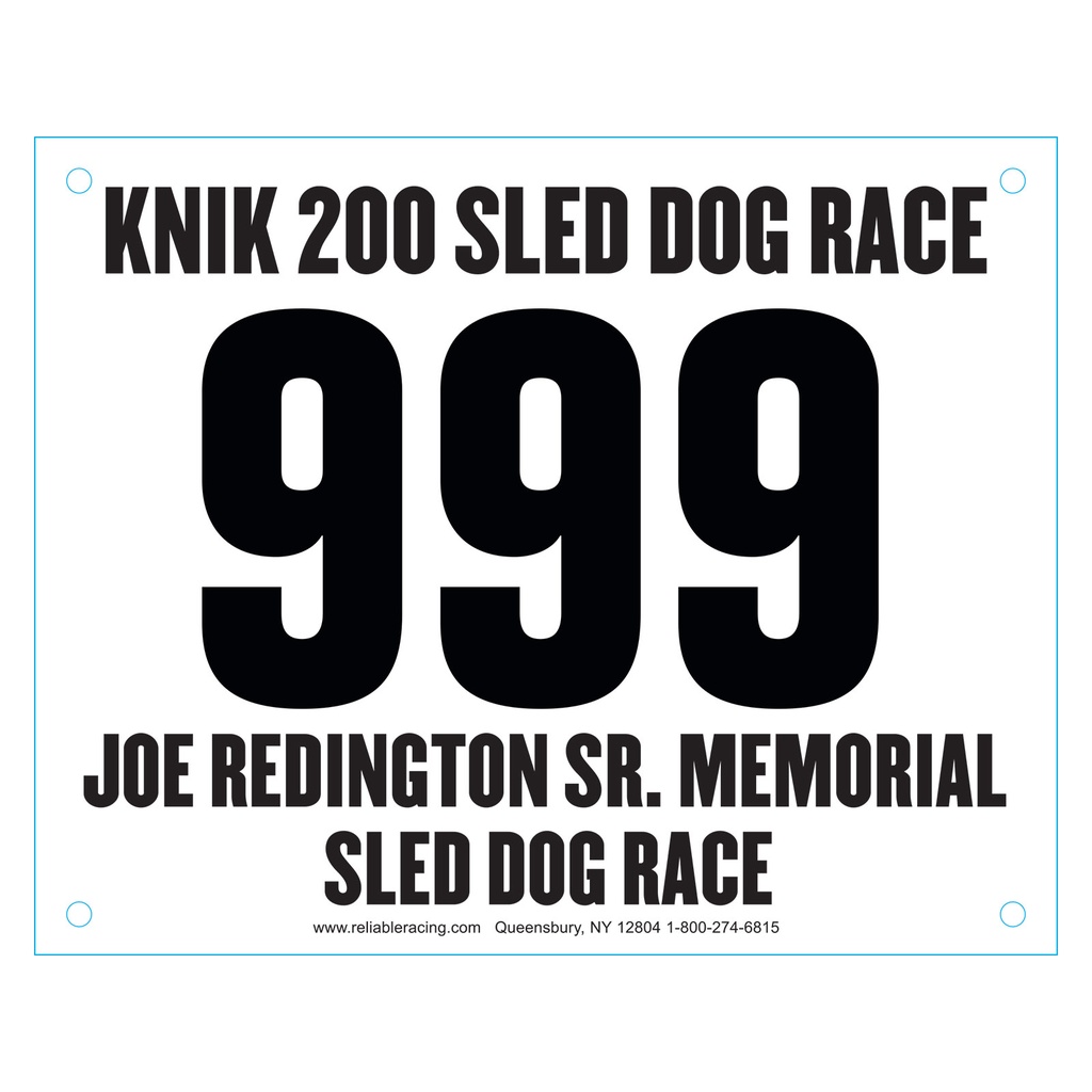 Custom Standard Running Numbers - 8"W x 6.5"H