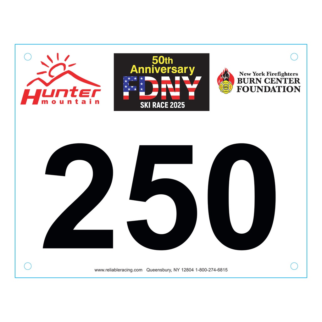 Custom Standard Running Numbers - 8"W x 6.5"H