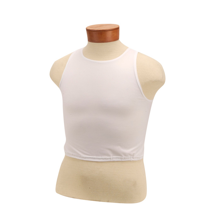 Junior Blank White Stretch Bibs