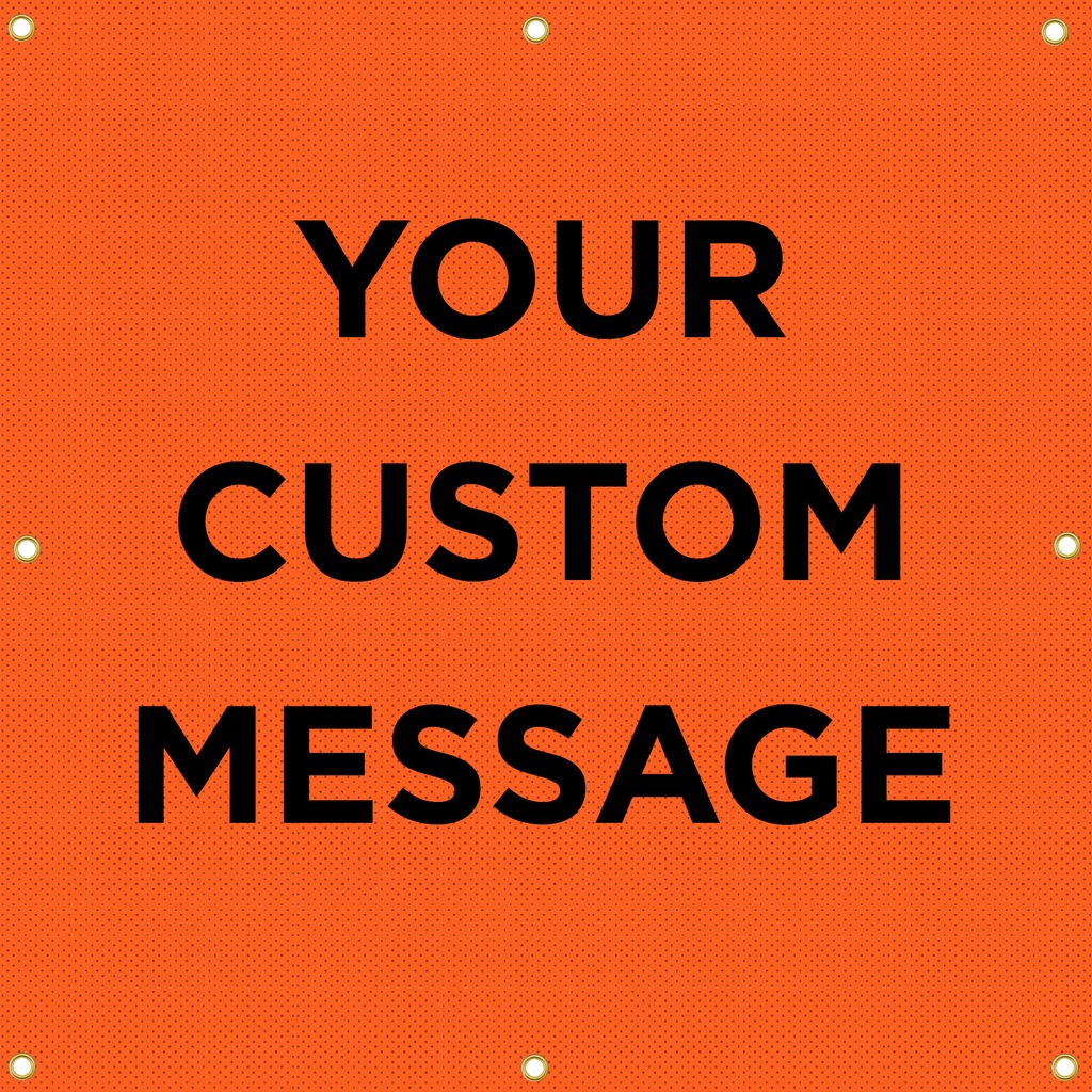 Custom 42"X42" Mesh Trail Sign