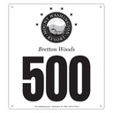 Custom Souvenir Single Panel Tyvek Bibs - 8"W x 9"H