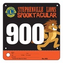 Custom Running Numbers with Perf Tab - 7.5"W x 7.5"H