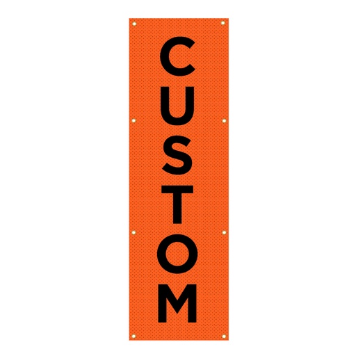 [92469] Custom Vertical Mesh Trail Sign