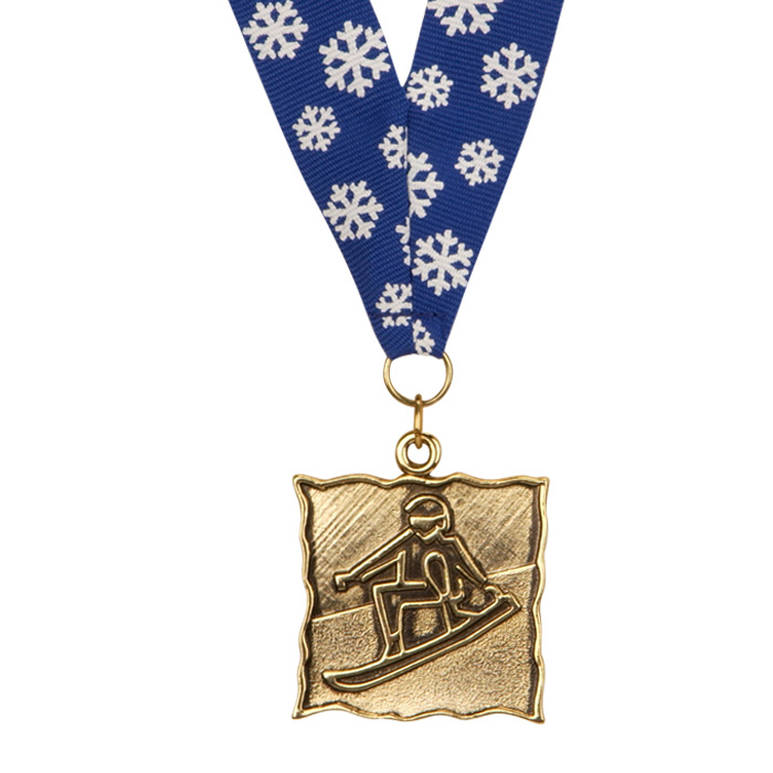 Snowboard Medal/Ribbon