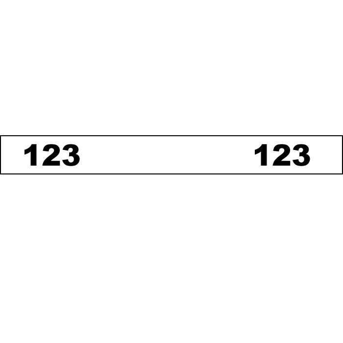Adhesive Pole Numbers